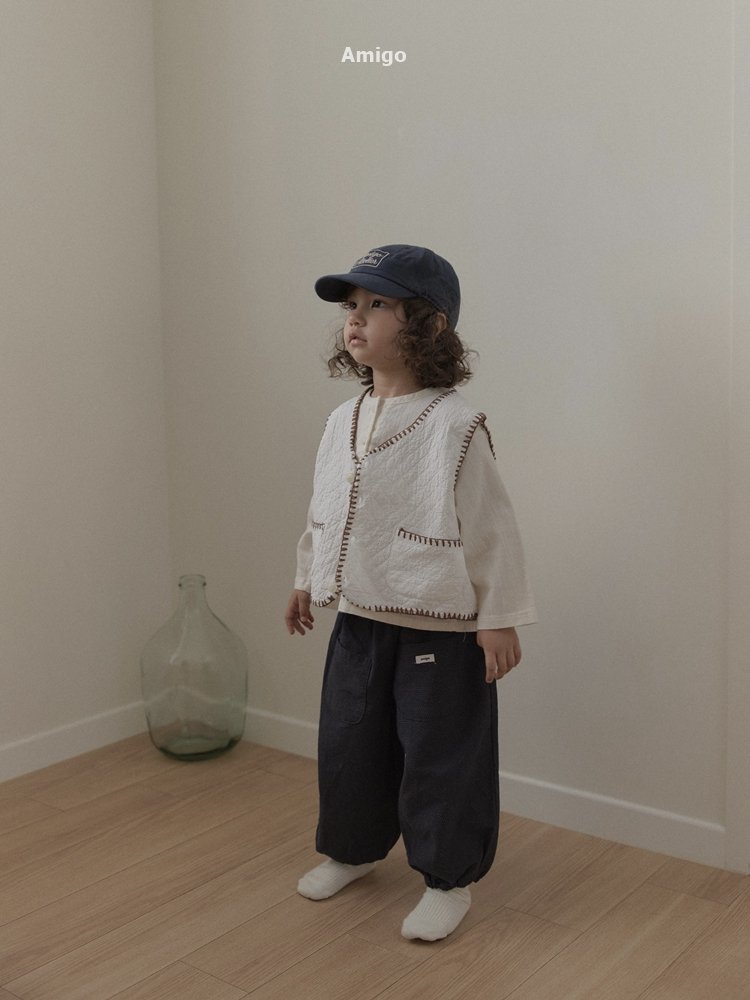 Amigo - Korean Children Fashion - #kidzfashiontrend - Quilted Mello Vest - 5