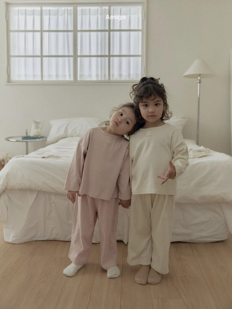 Amigo - Korean Children Fashion - #littlefashionista - Amigo Top & Bottom Set - 2