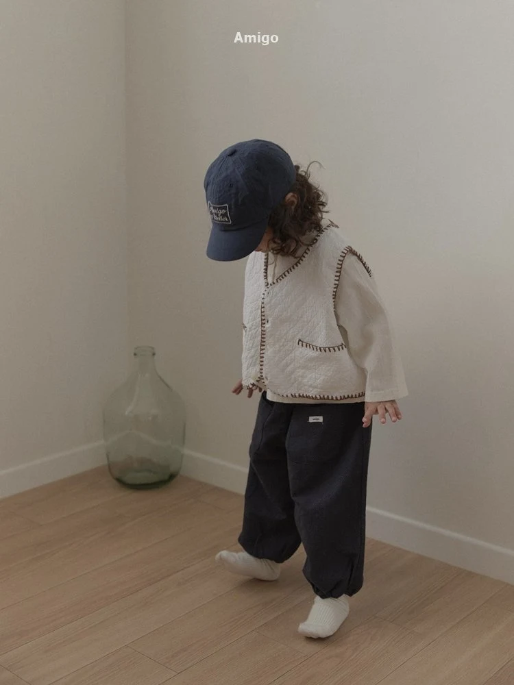 Amigo - Korean Children Fashion - #littlefashionista - Quilted Mello Vest - 7