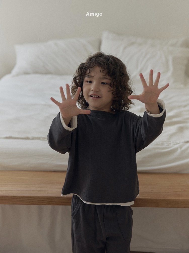 Amigo - Korean Children Fashion - #littlefashionista - Layered Tee - 5