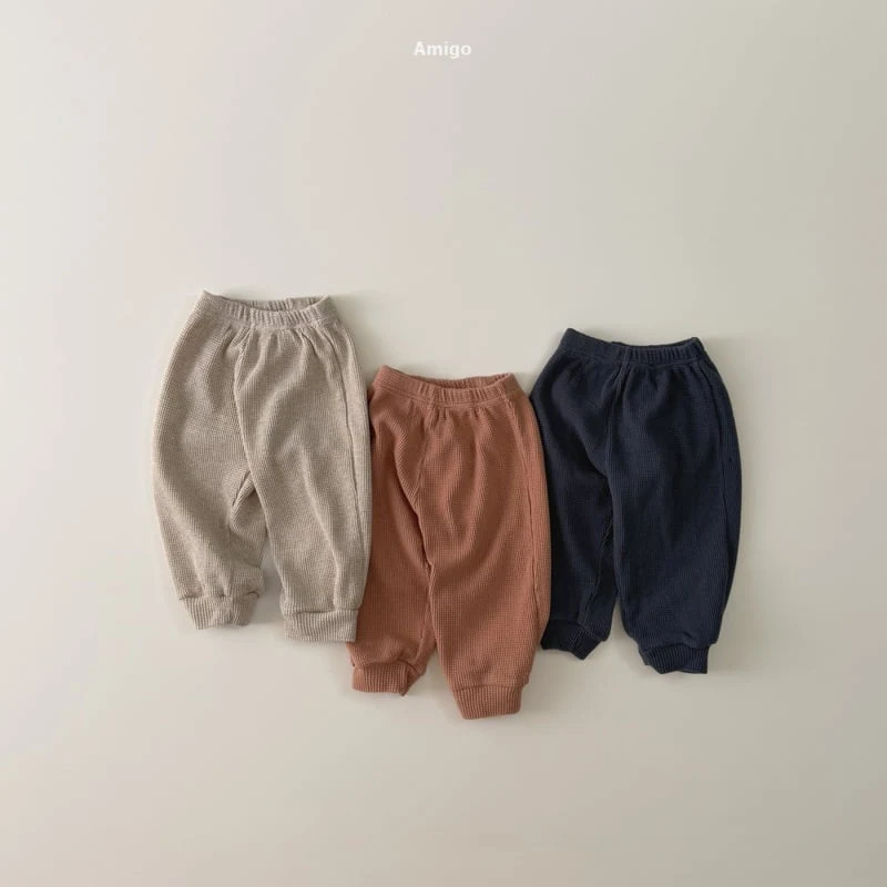 Amigo - Korean Children Fashion - #littlefashionista - Haute Waffle Pants