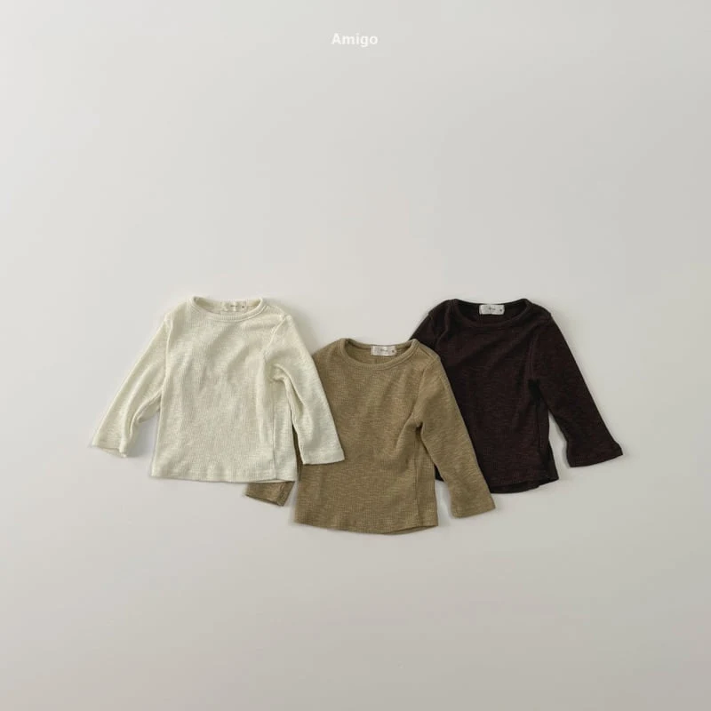 Amigo - Korean Children Fashion - #magicofchildhood - Ellie Ribbed Tee
