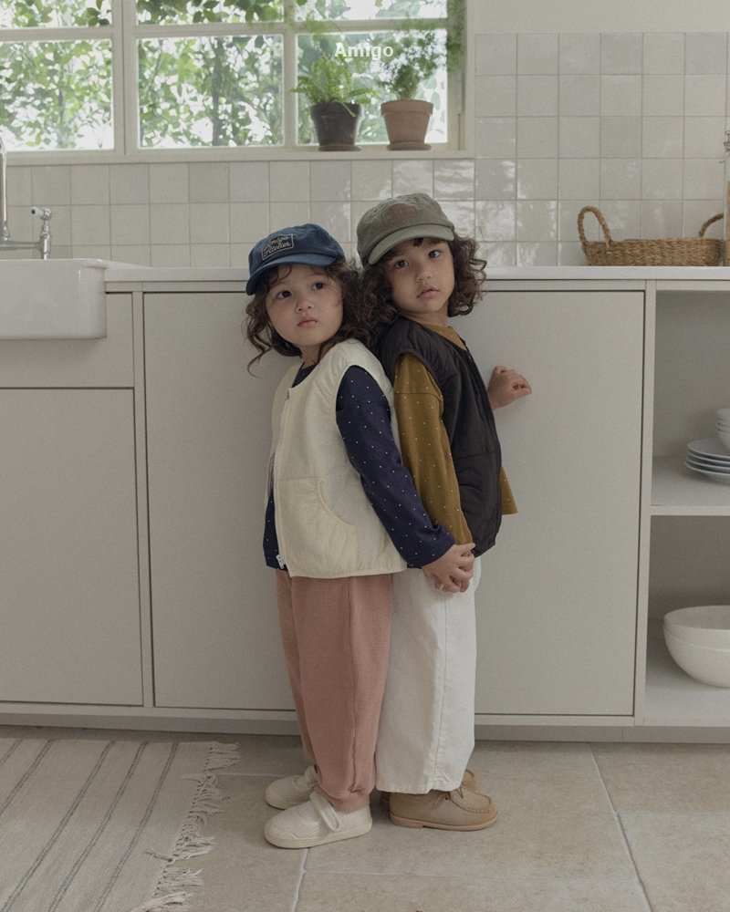 Amigo - Korean Children Fashion - #minifashionista - Valen Quilted Vest - 4