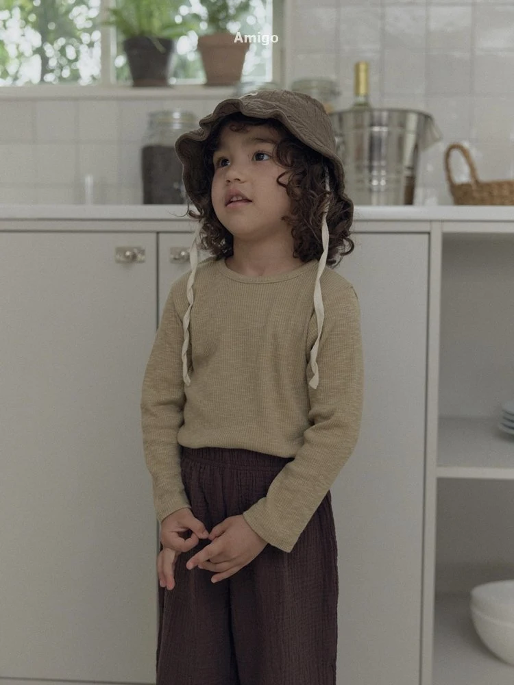 Amigo - Korean Children Fashion - #prettylittlegirls - Ellie Ribbed Tee - 3