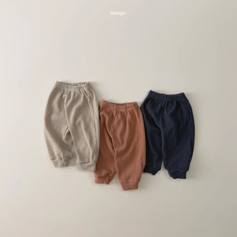 Amigo - Korean Children Fashion - #minifashionista - Haute Waffle Pants - 4