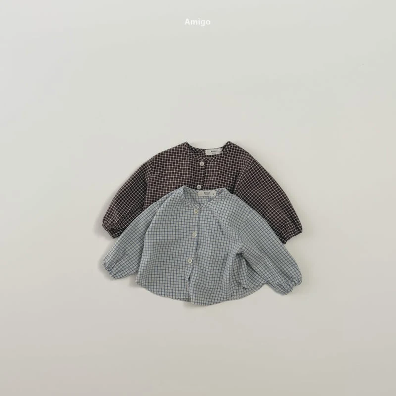 Amigo - Korean Children Fashion - #todddlerfashion - Square Shirring Shirt