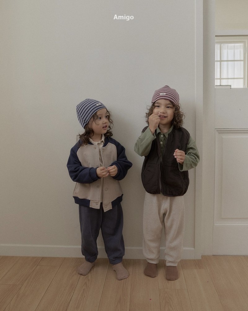 Amigo - Korean Children Fashion - #toddlerclothing - Baseball Jacket - 5