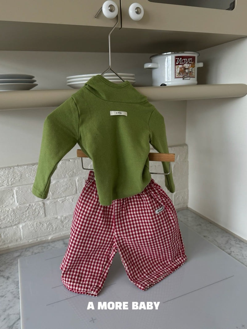 Amore - Korean Baby Fashion - #babyfever - Eggplant Hooded Tee - 2
