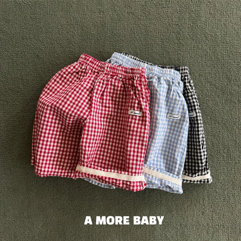 Amore - Korean Baby Fashion - #babyootd - Checker Pants