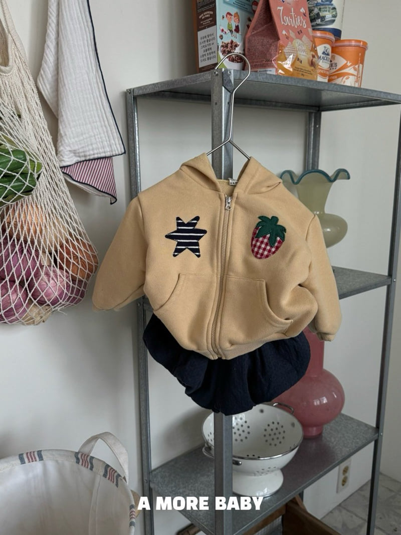 Amore - Korean Baby Fashion - #babyoutfit - Strawberry Star Hood Zip-Up - 10