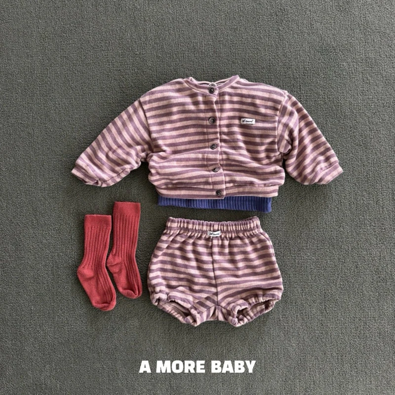 Amore - Korean Baby Fashion - #onlinebabyboutique - Blueberry Cardigan - 4