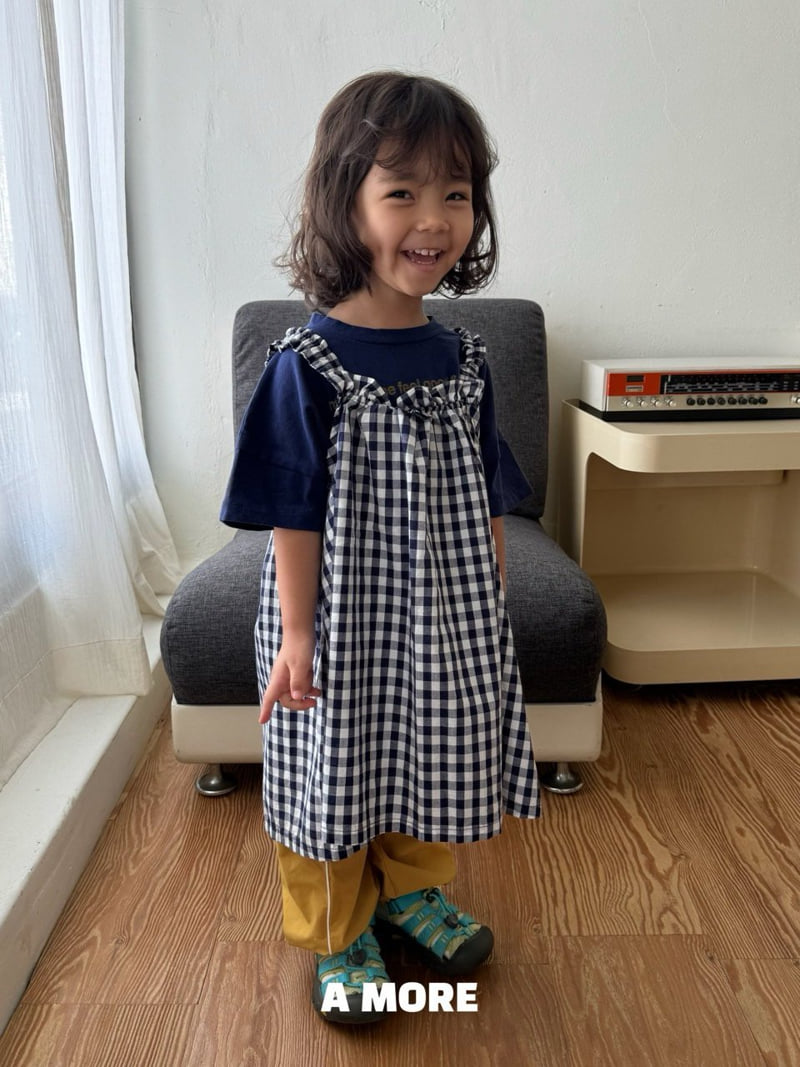 Amore - Korean Children Fashion - #Kfashion4kids - Check In One-piece - 10