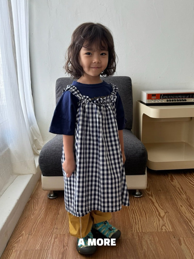 Amore - Korean Children Fashion - #childofig - Check In One-piece - 2