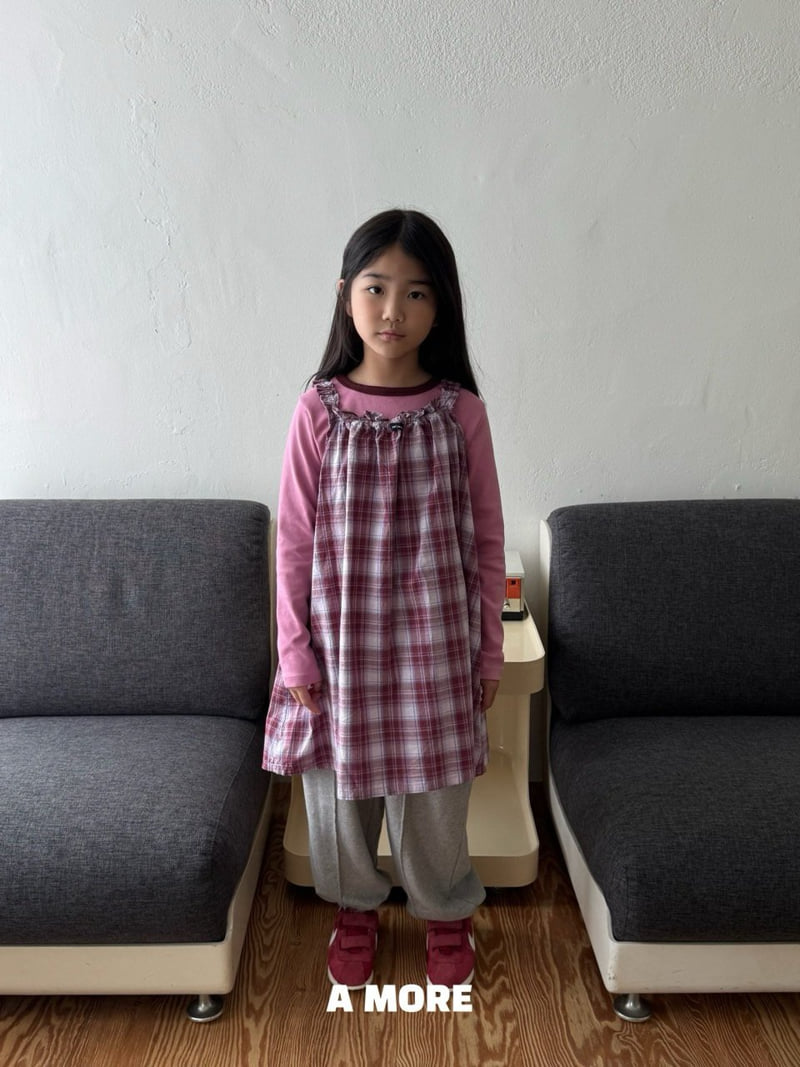 Amore - Korean Children Fashion - #childrensboutique - Check In One-piece - 4