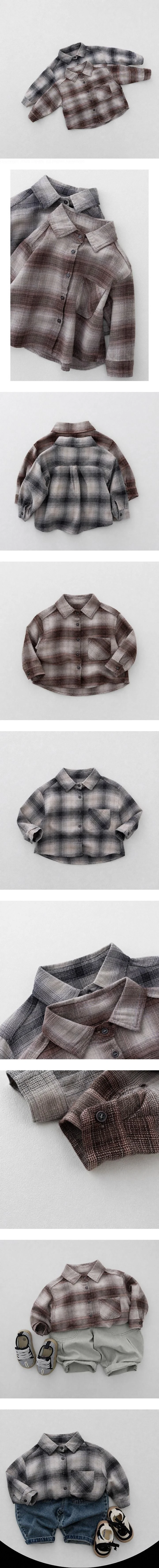 Ante J - Korean Children Fashion - #fashionkids - Style Check Shirt