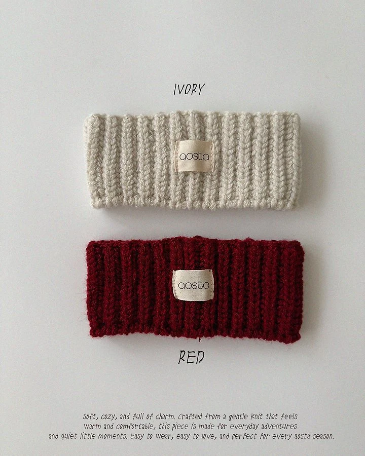 Aosta - Korean Children Fashion - #Kfashion4kids - Knit Cookie Hairband