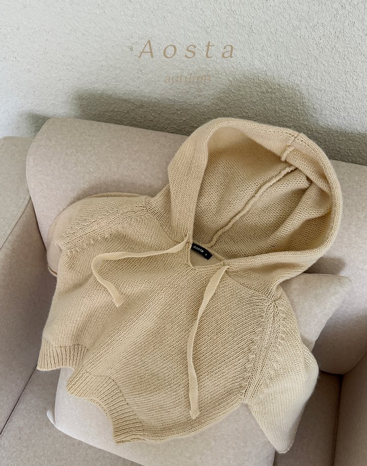Aosta - Korean Children Fashion - #Kfashion4kids - Knit Cookie Hoodie - 5
