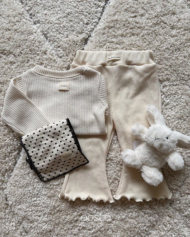 Aosta - Korean Children Fashion - #childofig - Jelly Waffle Pants - 9
