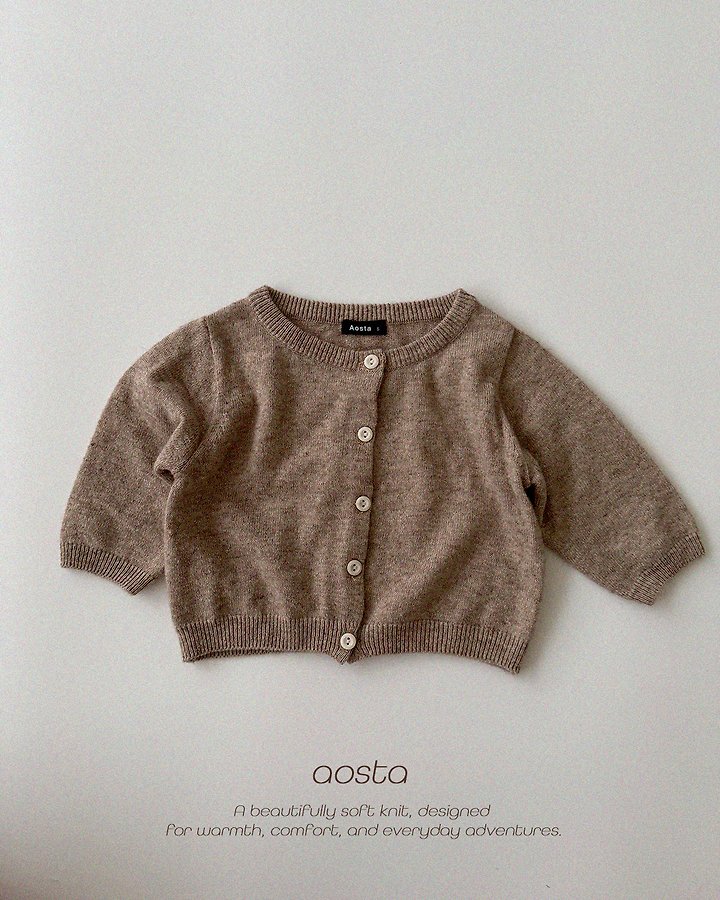 Aosta - Korean Children Fashion - #stylishchildhood - Knit Cashmere Cardigan - 4
