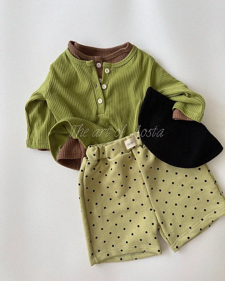 Aosta - Korean Children Fashion - #childrensboutique - Dot Tongtong Pants - 9