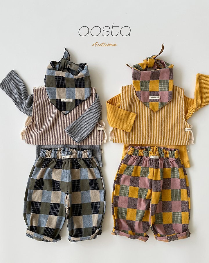 Aosta - Korean Children Fashion - #childrensboutique - Patch Work Scarf - 6