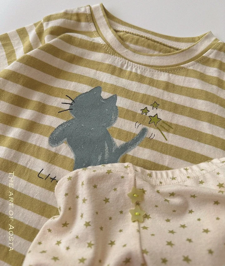 Aosta - Korean Children Fashion - #childrensboutique - Meow Tee - 6