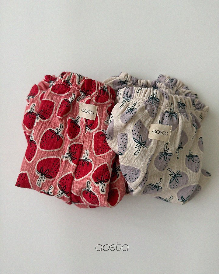 Aosta - Korean Children Fashion - #childrensboutique - Strawberry Pants - 3