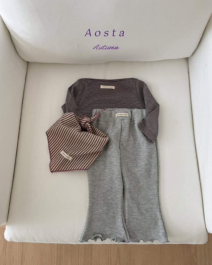 Aosta - Korean Children Fashion - #designkidswear - Boatneck Tee - 11
