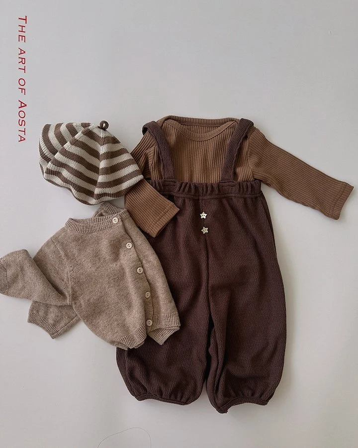 Aosta - Korean Children Fashion - #designkidswear - Star Candy Overalls - 7