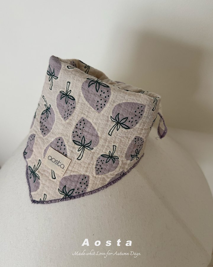 Aosta - Korean Children Fashion - #discoveringself - Strawberry Scarf - 5