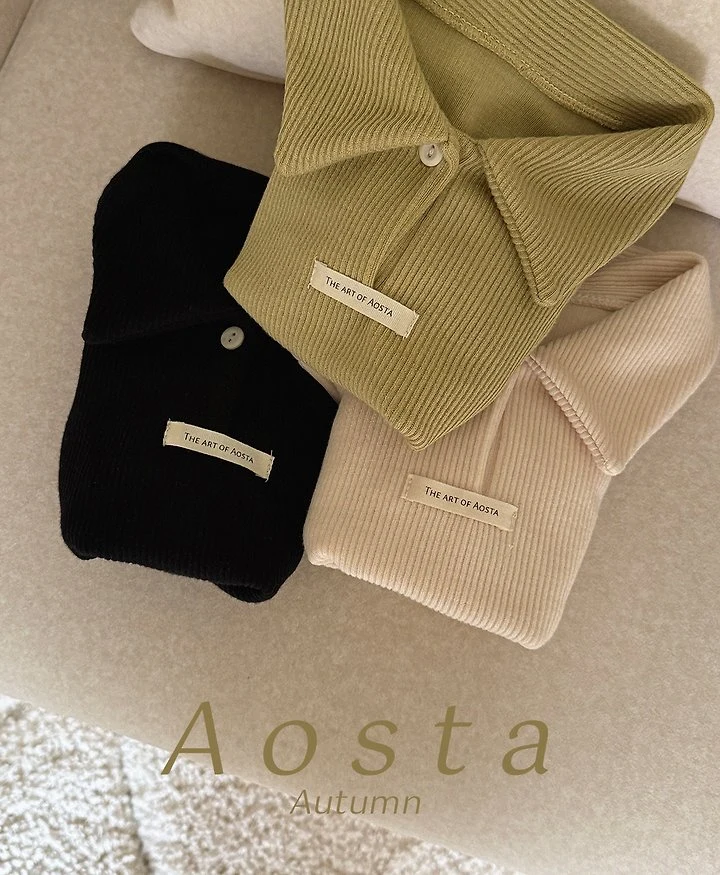 Aosta - Korean Children Fashion - #designkidswear - Mulmul Collar Tee - 4