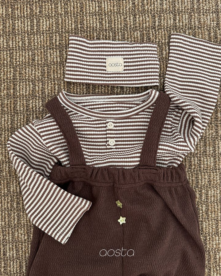 Aosta - Korean Children Fashion - #discoveringself - Star Candy Overalls - 8