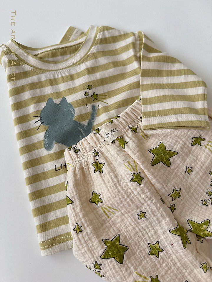 Aosta - Korean Children Fashion - #fashionkids - Meow Tee - 9