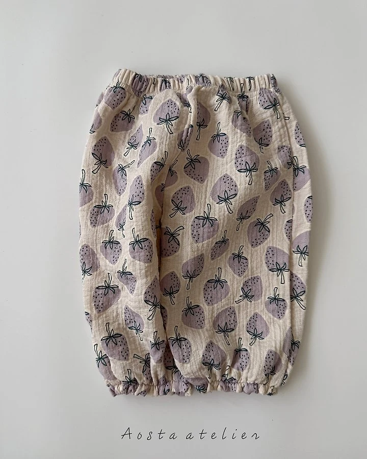 Aosta - Korean Children Fashion - #fashionkids - Strawberry Pants - 6