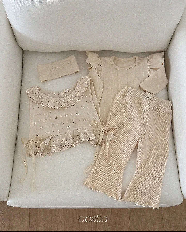 Aosta - Korean Children Fashion - #kidsshorts - Lace Olivia Vest - 12