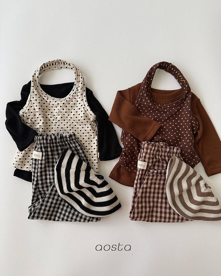 Aosta - Korean Children Fashion - #kidsshorts - Caramel Check Pants - 11