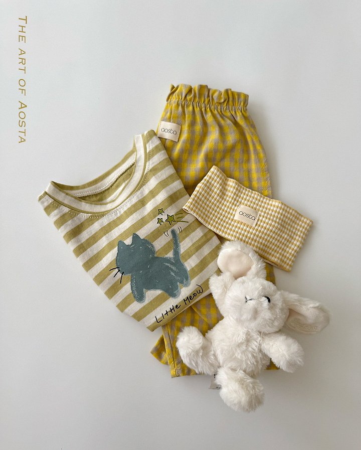 Aosta - Korean Children Fashion - #kidsshorts - Meow Tee - 10