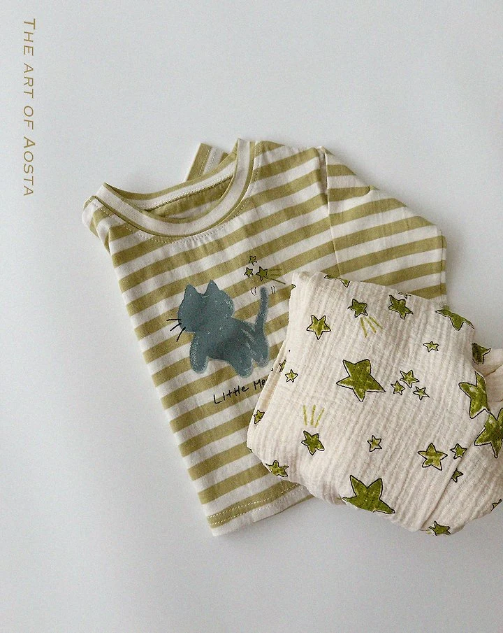 Aosta - Korean Children Fashion - #kidsstore - Meow Tee - 11