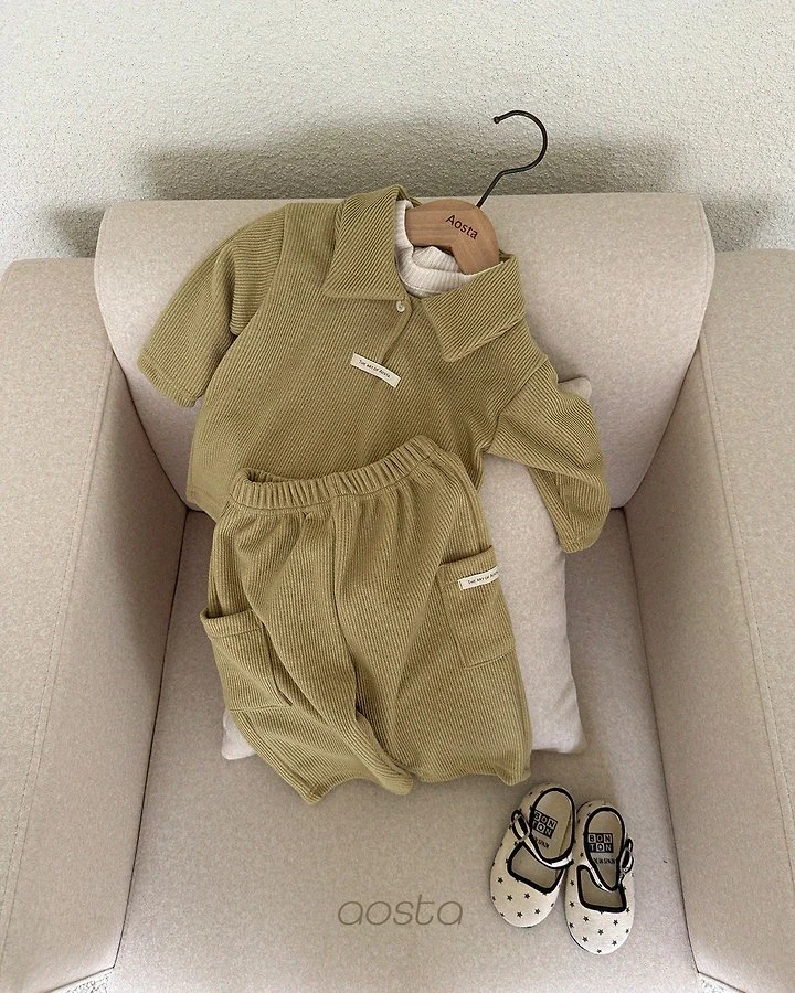 Aosta - Korean Children Fashion - #kidsstore - Mulmul Collar Tee - 7