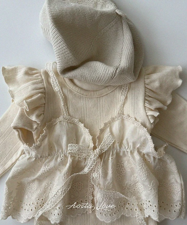 Aosta - Korean Children Fashion - #kidsstore - Lace Bustier - 5