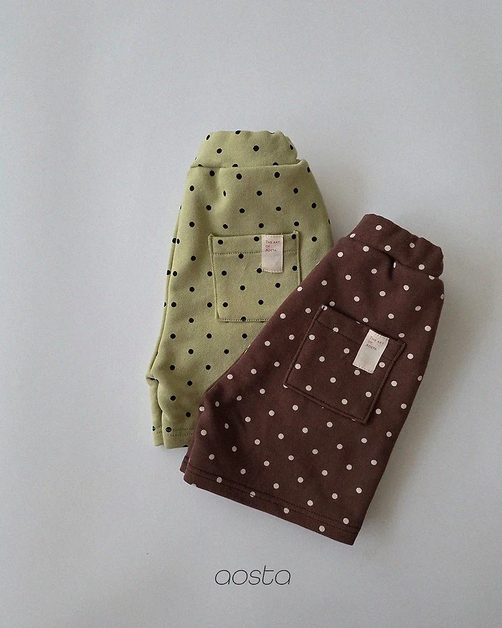 Aosta - Korean Children Fashion - #kidzfashiontrend - Dot Tongtong Pants