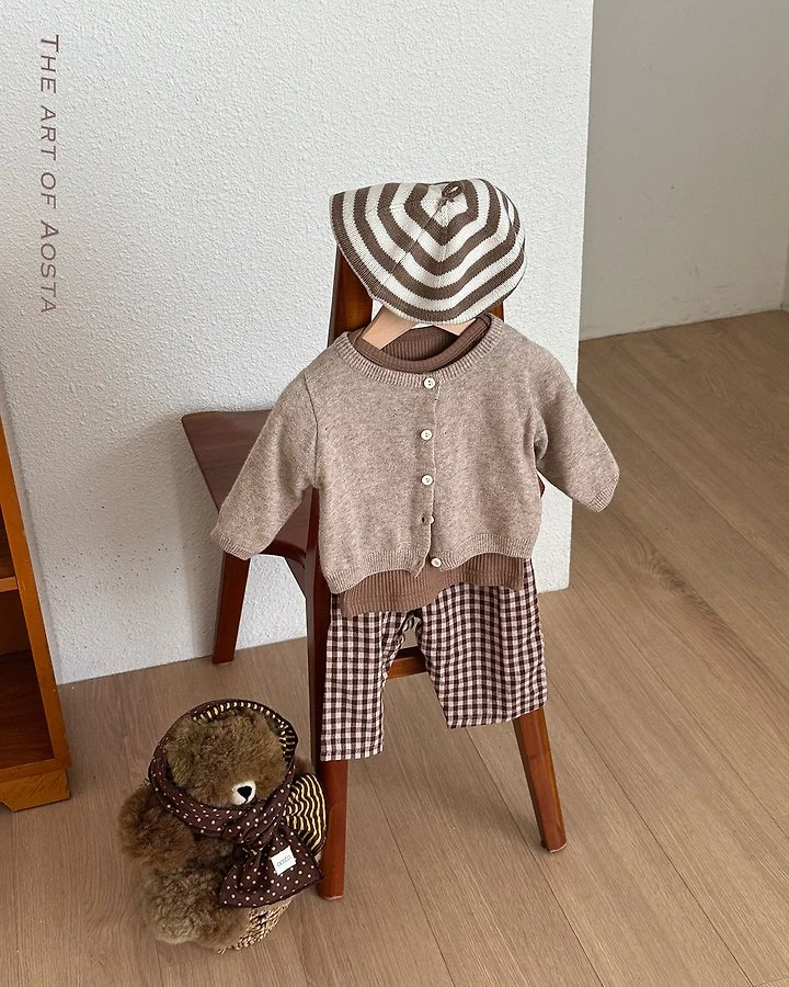 Aosta - Korean Children Fashion - #kidzfashiontrend - Knit Cookie Beret - 10