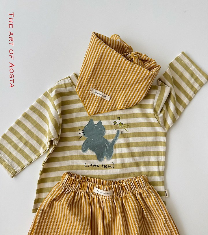 Aosta - Korean Children Fashion - #kidzfashiontrend - Meow Tee - 12