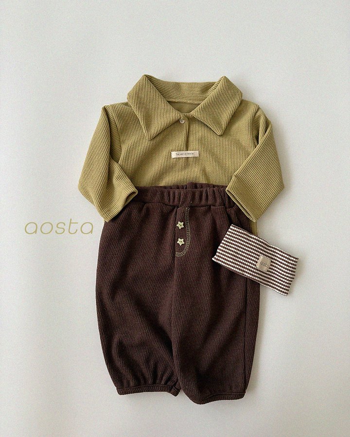 Aosta - Korean Children Fashion - #kidzfashiontrend - Mulmul Collar Tee - 8