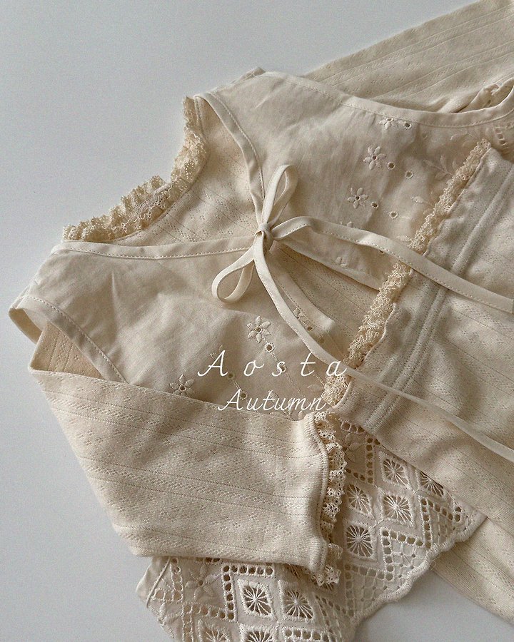 Aosta - Korean Children Fashion - #littlefashionista - Lace Jenny Open Vest - 10