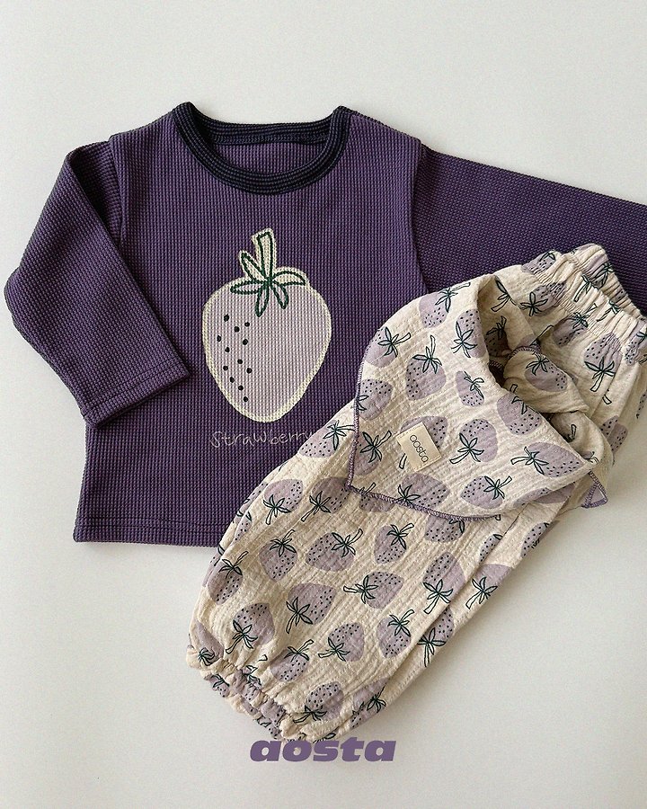 Aosta - Korean Children Fashion - #magicofchildhood - Strawberry Scarf - 12