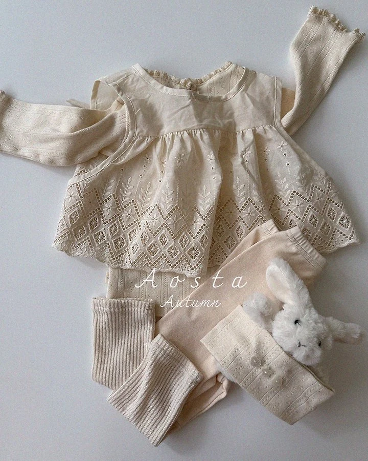 Aosta - Korean Children Fashion - #magicofchildhood - Lace Jenny Open Vest - 11
