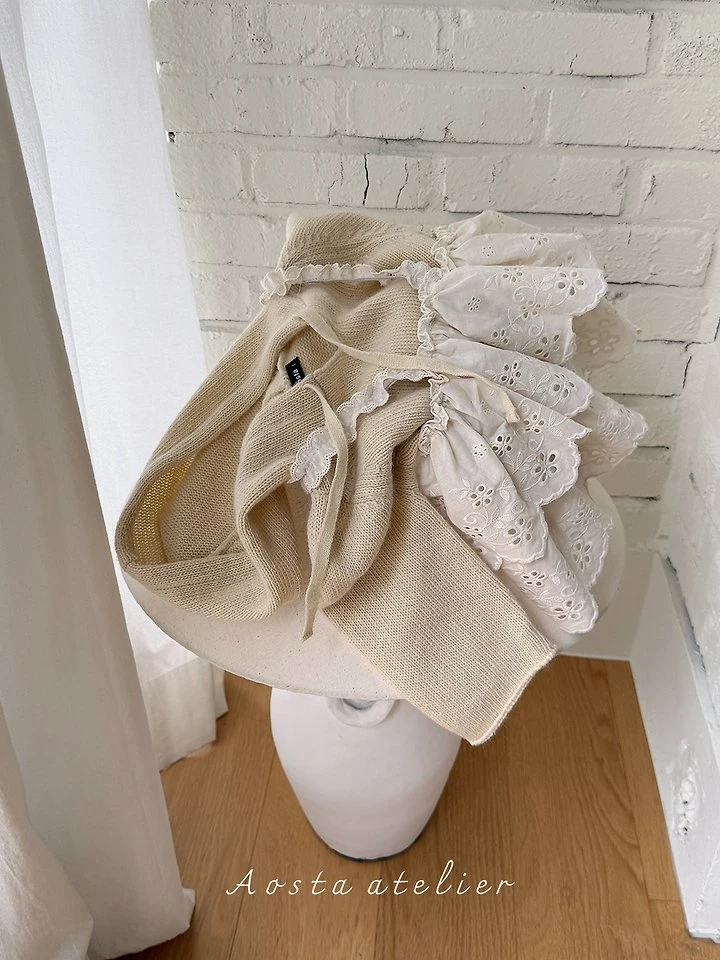 Aosta - Korean Children Fashion - #magicofchildhood - Knit Cookie Hoodie - 7