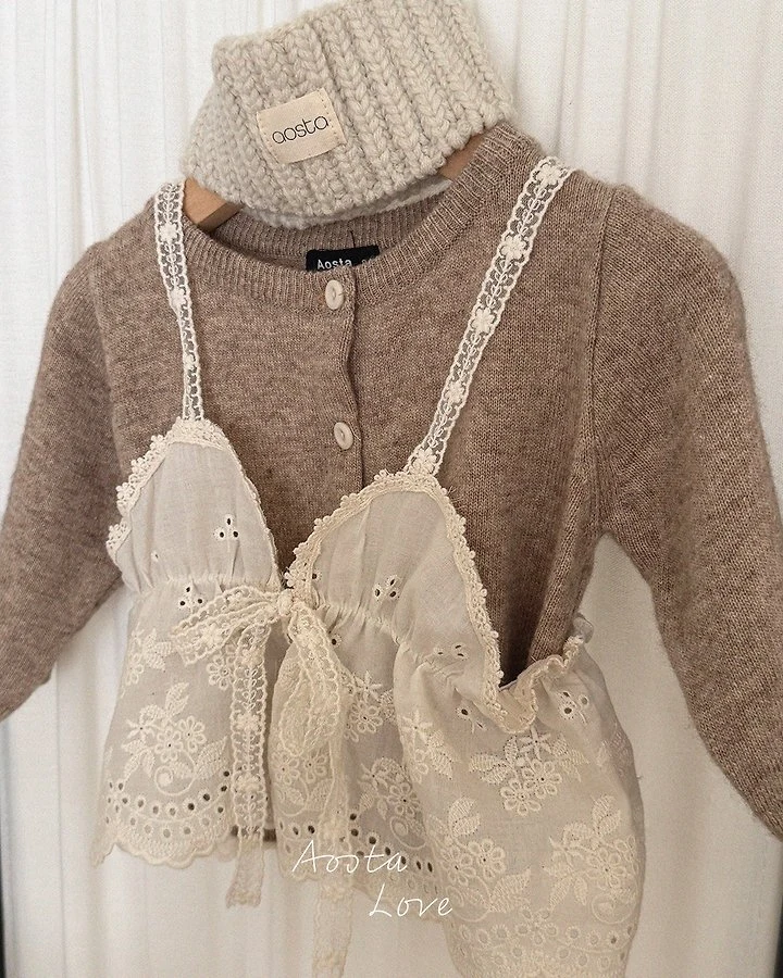 Aosta - Korean Children Fashion - #magicofchildhood - Lace Bustier - 9