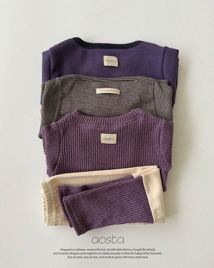 Aosta - Korean Children Fashion - #magicofchildhood - Boatneck Tee - 5